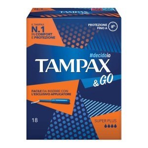 TAMPAX &GO ASSORBENTE INTERNO SUPER PLUS 18 PEZZI