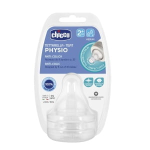 CHICCO TETTARELLA PERFECT 5 2M IN SILICONE 2 FORI 2 PEZZI