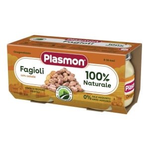 PLASMON OMOGENEIZZATO FAGIOLI BORLOTTI E CAROTE 2X80 G