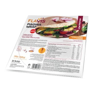 FLAVIS PIADINA WRAP APROTEICA 3 PEZZI DA 80 G