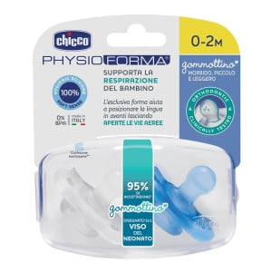 CHICCO GOMMOTTINO BOY SILICONE 0-2 MESI 2 PEZZI ITA C