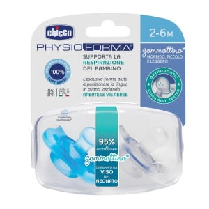 CHICCO GOMMOTTINO BOY SILICONE 2-6 MESI 2 PEZZI ITA C