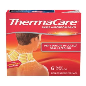 FASCE AUTORISCALDANTI A CALORE TERAPEUTICO THERMACARE COLLO/SPALLA/POLSO 6 PEZZI