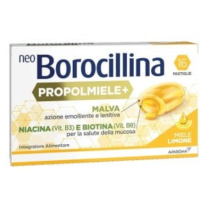NEOBOROCILLINA PROPOLMIELE+ MIELE/LIMONE 16 PASTIGLIE