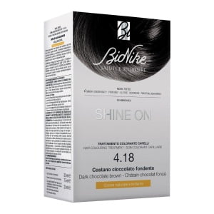 SHINE ON CASTANO CIOCCOLATO FONDENTE 4,18 FLACONE 75 ML + TUBO 50 ML