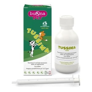 TUSSINA FLACONE CANI E GATTI CON SIRINGA DOSATRICE 100 G BUONAPET