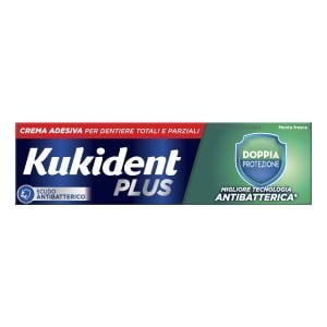 KUKIDENT PLUS DOPPIA PROTEZIONE CREMA ADESIVA DENTIERE 40 G