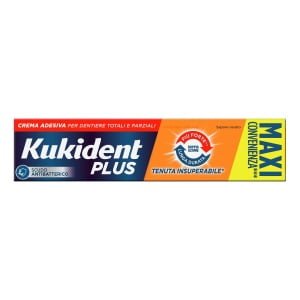 KUKIDENT PLUS DOPPIA AZIONE TENUTA INSUPERABILE CREMA ADESIVA DENTIERE 65 G