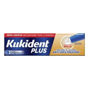 KUKIDENT PLUS SIGILLO ANTI INFILTRAZIONI CREMA ADEISVA DENTIERE 40 G