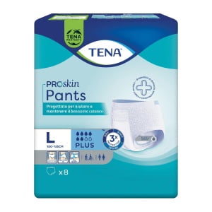 PANNOLONE PER INCONTINENZA TENA PANTS PLUS LARGE 8 PEZZI