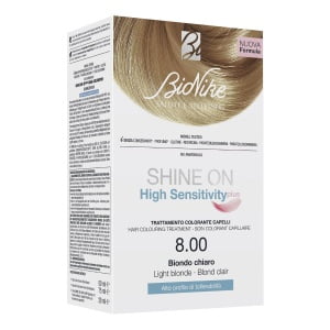 SHINE ON HIGH SENSITIVITY PLUS BIONDO CHIARO 8,00 RIVELATOREIN CREMA 75 ML + CREMA COLORANTE 50 ML
