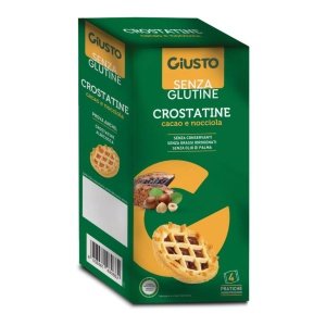 GIUSTO SENZA GLUTINE CROSTATINA CACAO NOCCIOLE 4 PEZZI DA 45G