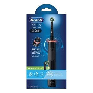 ORAL-B PRO 3 BLACK SPAZZOLINO ELETTRICO + 2 REFILL