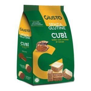 GIUSTO SENZA GLUTINE CUBI' WAFER CACAO 250 G