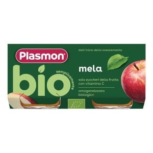 PLASMON OMOGENEIZZATO BIO MELA 2 VASETTI X 80 G