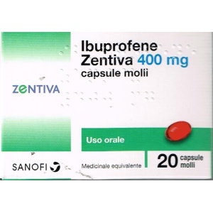 IBUPROFENE ZENT 20CPS 400MG