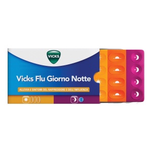 VICKS FLU GIORNO NOTTE 12+4CPR