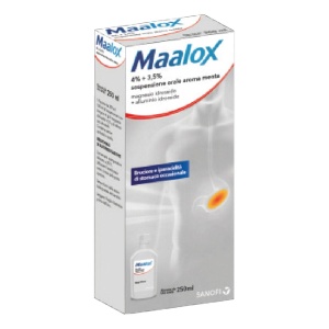 MAALOX OS SOSP 250ML 4%+3,5%