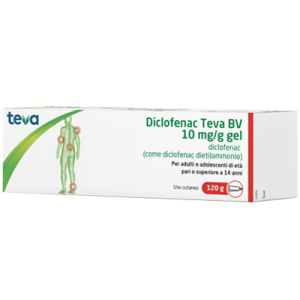 DICLOFENAC TEVA GEL 120G 1%