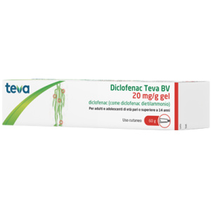 DICLOFENAC TEVA GEL 60G 2%