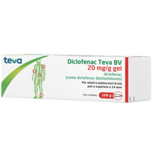 DICLOFENAC TEVA GEL 100G 2%