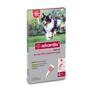 ADVANTIX SPOT ON 4PIP 2.5ML 25