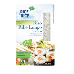 RICE & RICE Riso Lungo Ribe Bianco 1Kg