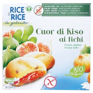 RICE & RICE Biscotti Cuor Riso Fichi 6x33g