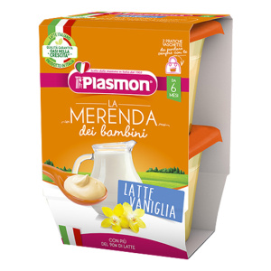 PLASMON Merenda Latte Vaniglia 2x120g