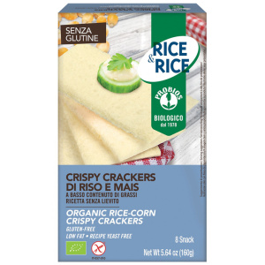 RICE & RICE Crispy Crackers Riso Mais 8x20g