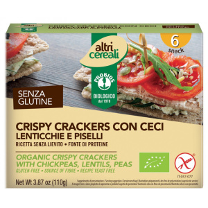 ALTRICEREALI Crispy Crackers Ceci Lentic. Pisel. 110g