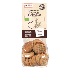 FIOR DI LOTO Biscotti Cuoricino GranoSarac.250g S/G