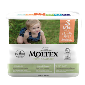 MOLTEX PURE & NATURE Pannolini 3 Midi 4-9Kg 33pz
