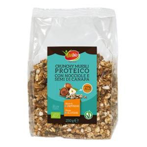 VIVIBIO Crunchy proteico Nocciole e Canapa 250g