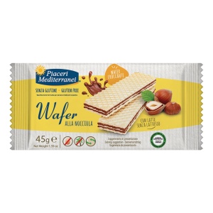 PIACERI MEDITERRANEI Wafer Nocciola 45g