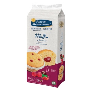 PIACERI MEDITERRANEI Muffin Frutti Rossi 200g
