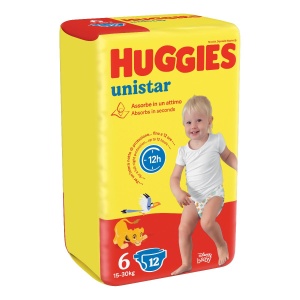 HUGGIES Unistar 6 15-30Kg 12pz