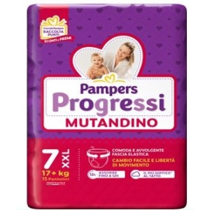 PAMPERS PROGRESSI Mutanda XXL 15pz