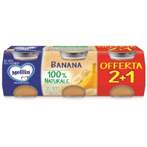 MELLIN OMOGENEIZZATO BANANA 3 PEZZI DA 100 G