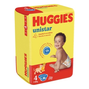 HUGGIES Unistar 4 7-18Kg 16pz
