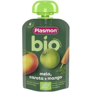 PLASMON Pouches Bio Mela Carota 100