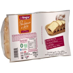 BIAGLUT Pane Soffice Pane Bianco a Fette 2x200g