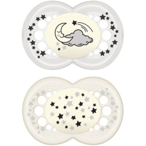 MAM Succh.Night Silic. 6m+ 2pz Neutro