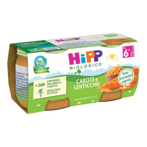 HIPP Omo Bio Carote Lenticchie 2x80g