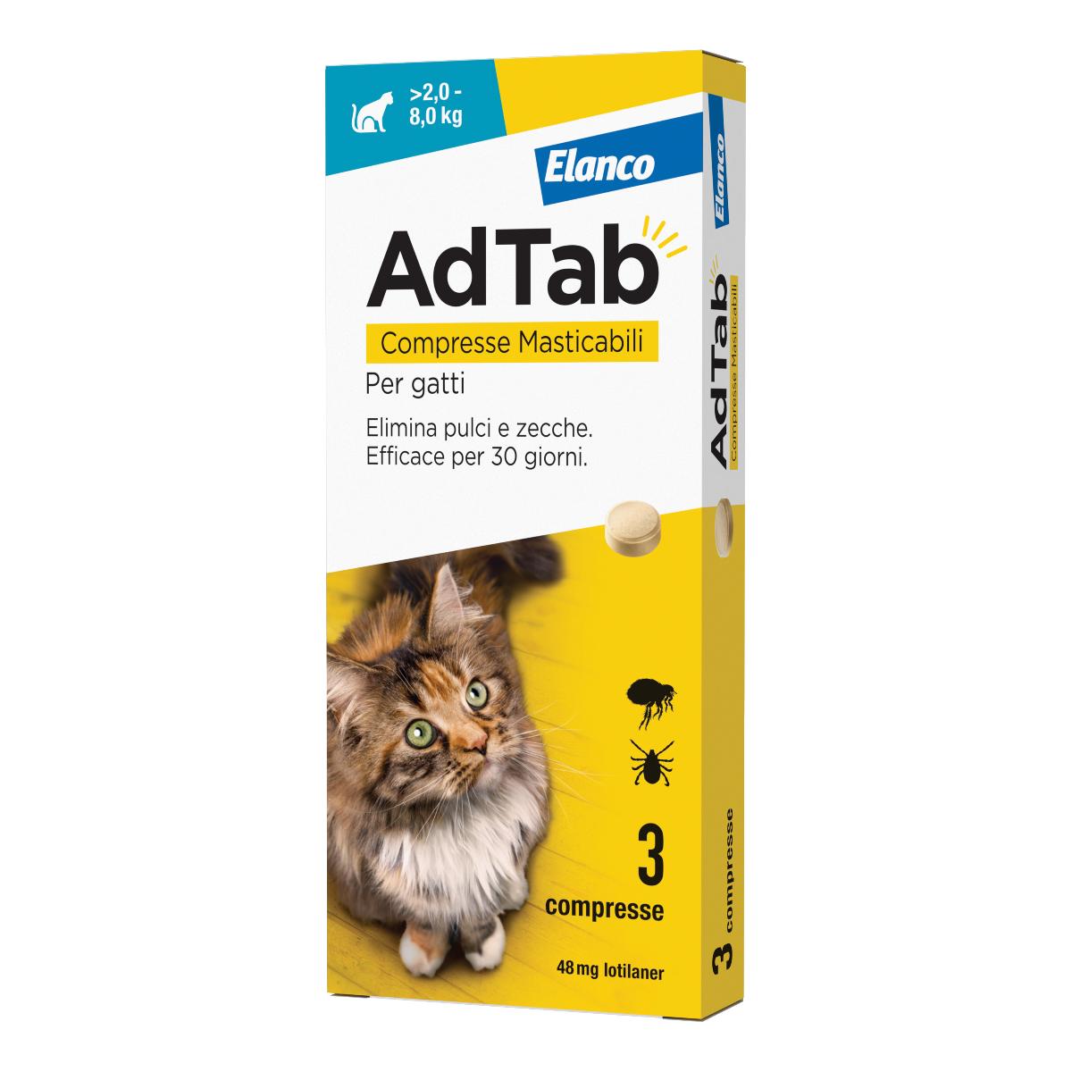 ADTAB 3CPR 48MG GATTI 2-8KG