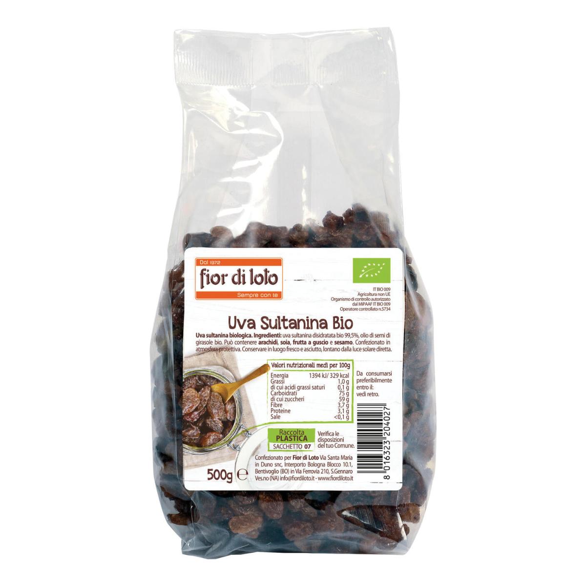 FIOR DI LOTO Uvetta 500g
