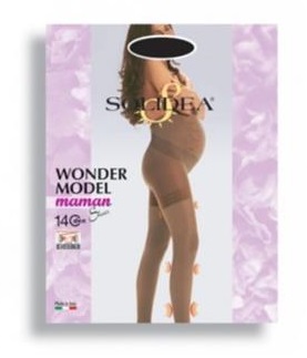 WONDERMODEL 140 Collant Maman Sheer L Nero