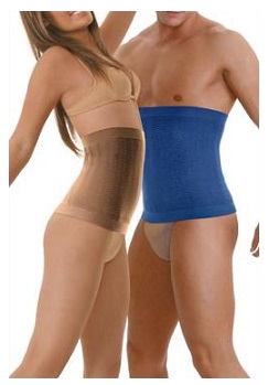 SILVER WAVE Abdominal Band M Noisette