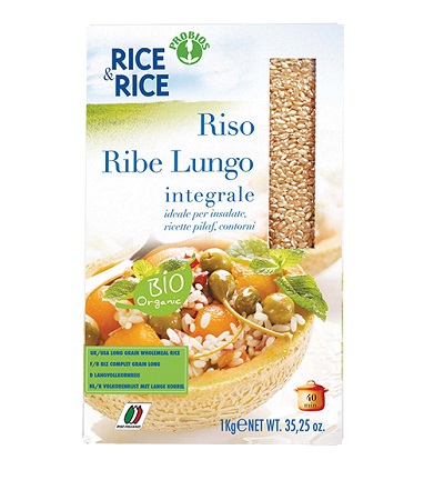 RICE & RICE Riso Lungo Ribe Integrale 1Kg