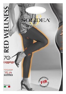 RED WELLNESS Leggings 5 XXXL Nero